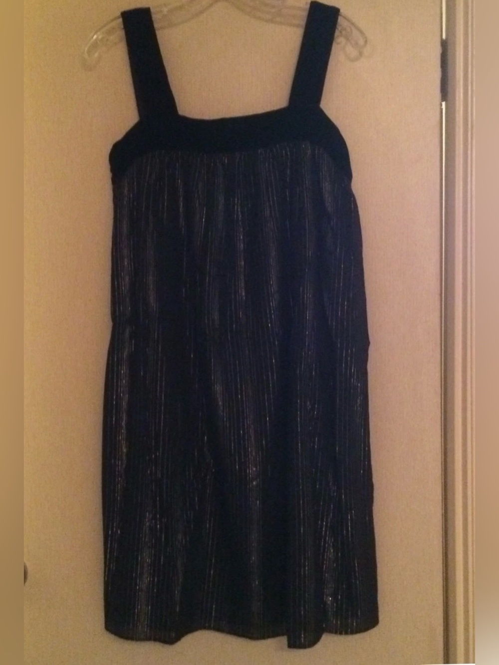 Black Velvet Silk Sparkle Cocktail Party Dress